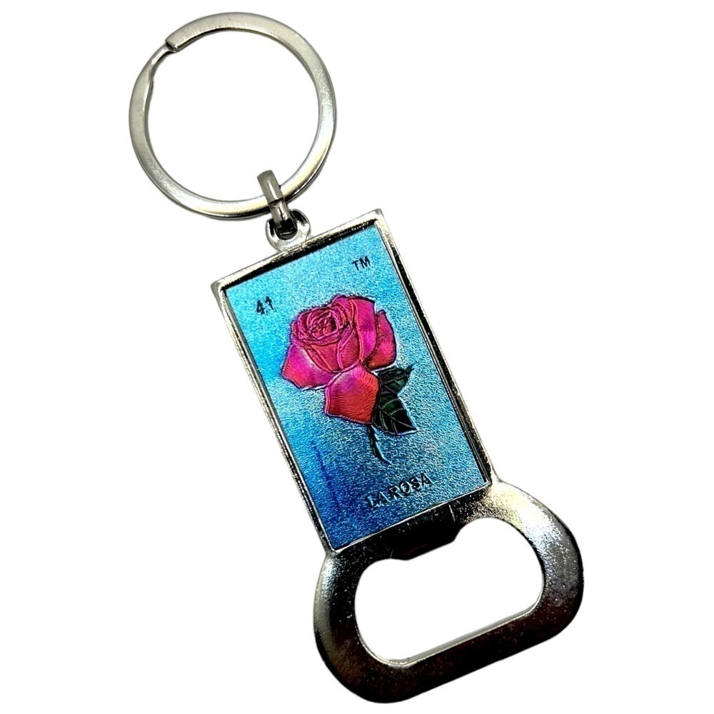 LA ROSA Mexican Bottle Opener Keychain